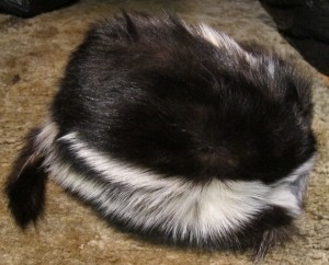 Real Fur Skunk Cap